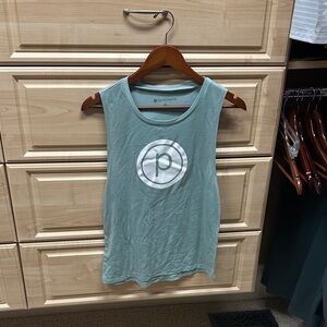 Pure Barre Mint Green Logo Muscle Tank